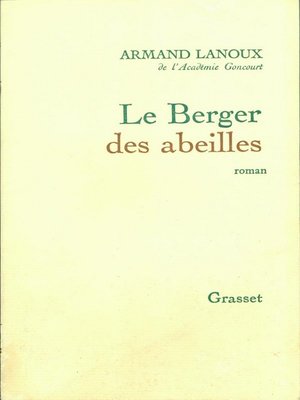 cover image of Le berger des abeilles